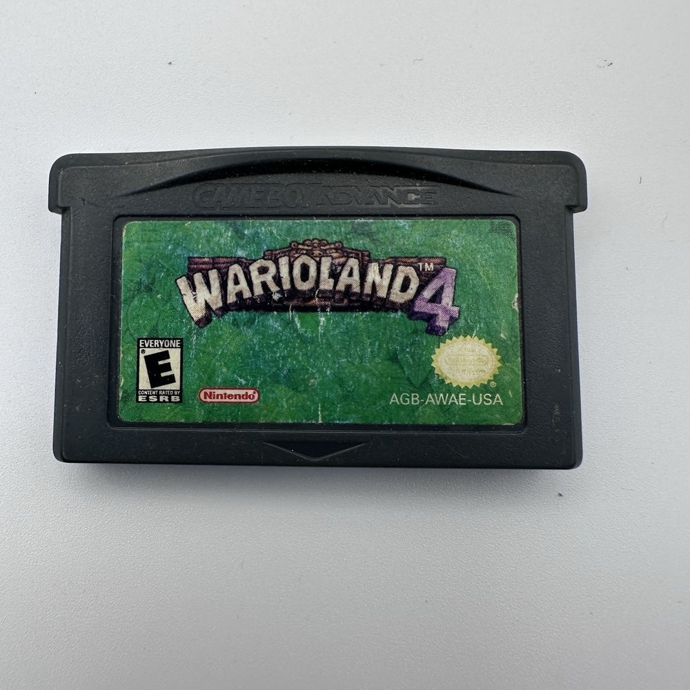 Wario Land 4 Nintendo Game Boy Advance GBA 2001 Authentic AGB-AWAE-USA Tested